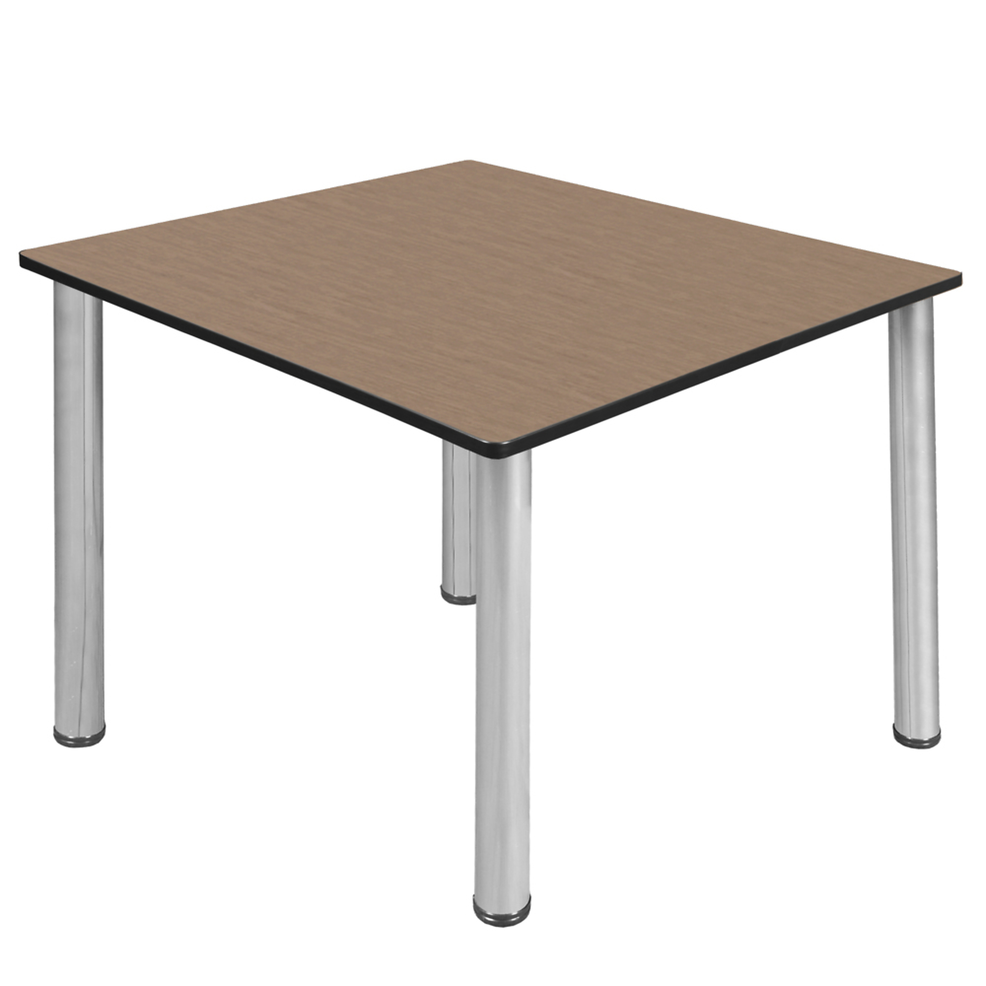 Regency Kee Large Square Breakroom Table — 48in., Noble Oak Top, Chrome Legs, Model# TB4848NOBPCM